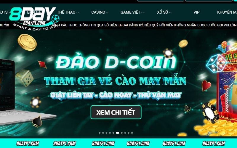 Khuyến mãi 8DAY là một ưu đãi đặc biệt tri ân người chơi