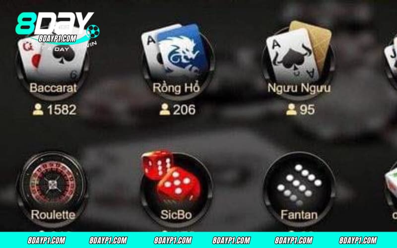 Top 3+ tựa game hot nhất 2025 có tại sảnh WM Casino 8Day